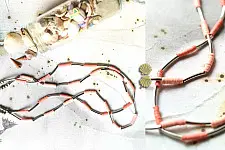 Bohemian Rhapsody | Designer Long Necklace in Peach