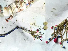 Bohemian Rhapsody | Designer Long Necklace with Chain Tassels