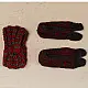 shop Hand Knitted - Woolen Socks With Hair Band - For Girls Grey & Red