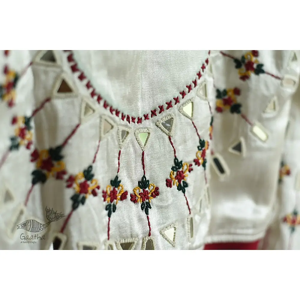 shop Hand Embroidered Mashru Jacket