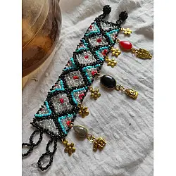 Power Goddess | Bead & Gemstone Bracelet - Black