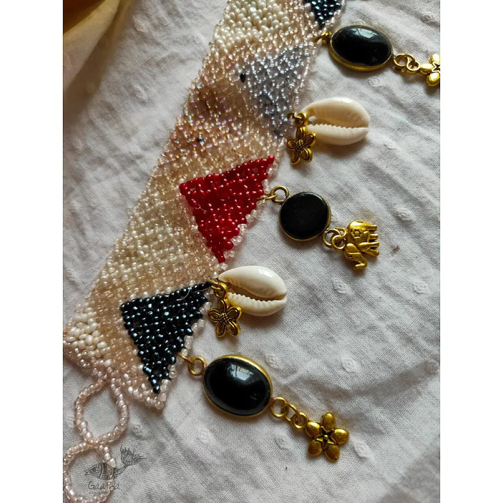 shop handmade Designer Bead & Gemstone Bracelet - Off White