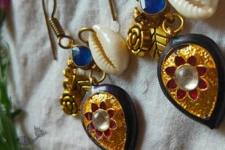 Power Goddess | Meenakari Earring with Stone