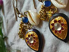 Power Goddess | Meenakari Earring with Stone