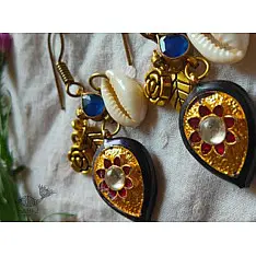 Power Goddess | Meenakari Earring with Stone