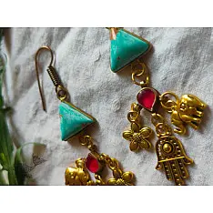 Power Goddess | Handmade Turquoise Stone Earring
