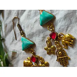Power Goddess | Handmade Turquoise Stone Earring