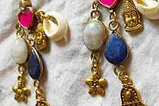 Power Goddess | Handmade Stone & Kauri Earring