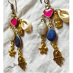 Power Goddess | Handmade Stone & Kauri Earring