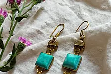 Power Goddess | Turquoise Stone Earring