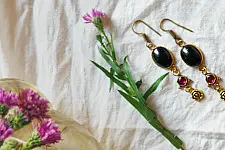 Power Goddess | Black Stone Earring