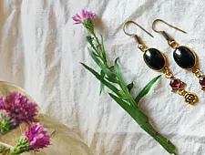 Power Goddess | Black Stone Earring