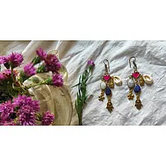 Power Goddess | Handmade Stone & Kauri Earring