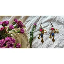 Power Goddess | Handmade Stone & Kauri Earring