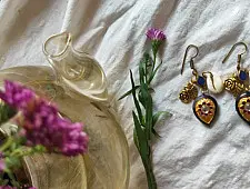 Power Goddess | Meenakari Earring with Stone