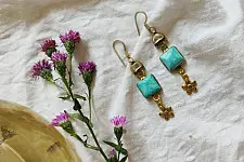 Power Goddess | Turquoise Stone Earring