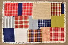 Bird's Eye View ❣ Cotton - Embroidered Quilt (78" x 52")| F