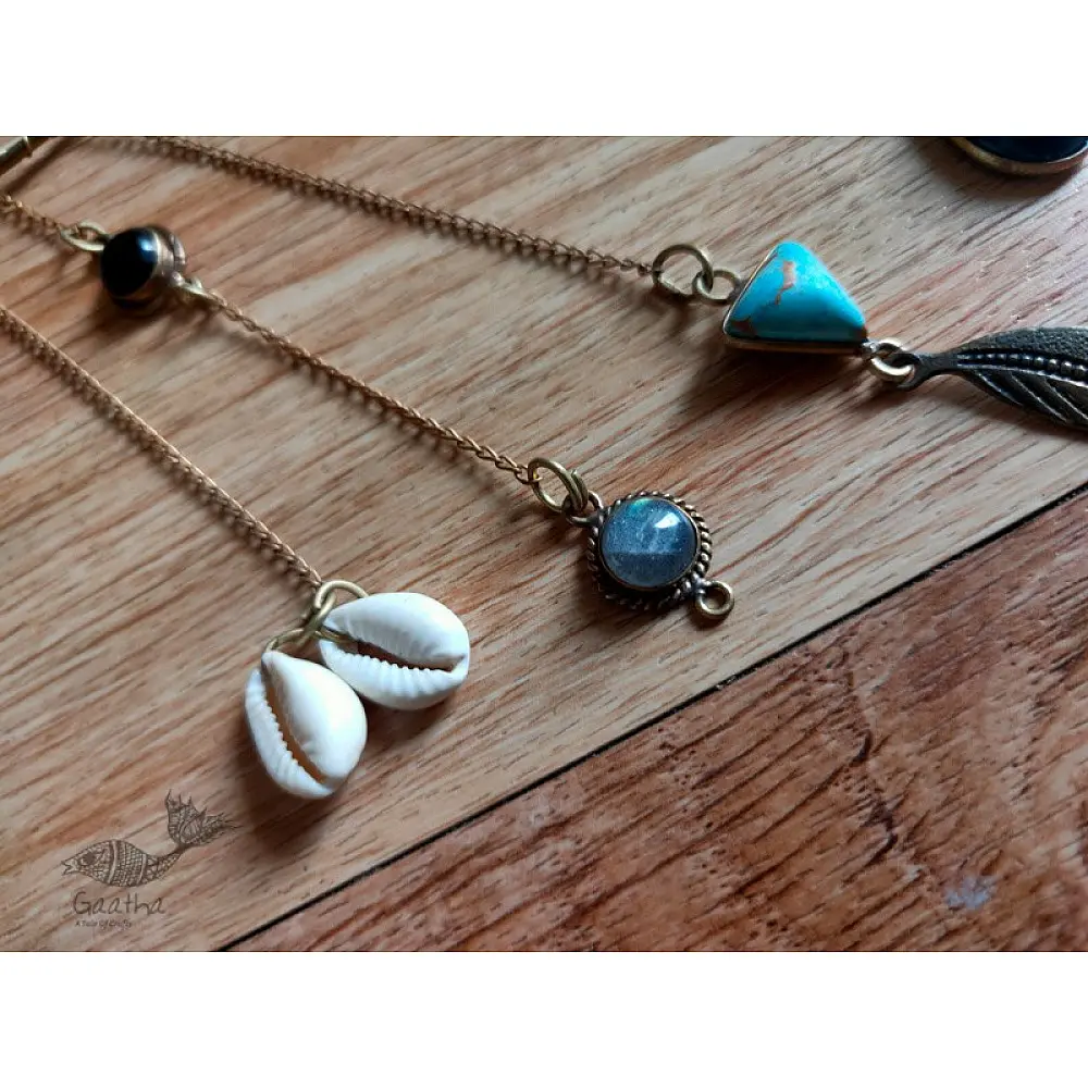 shop handmade stone and metal dream catcher - hangings