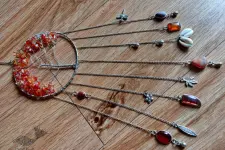 Summer Solstice ~ Stone Dreamcatcher (20B)