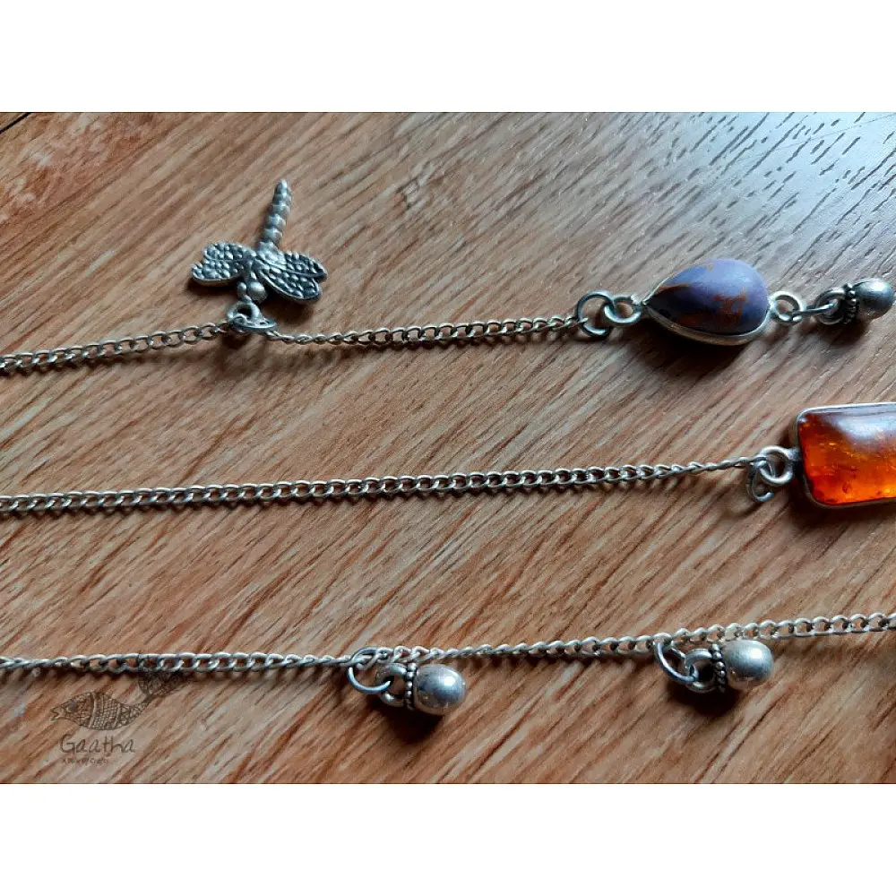 shop handmade stone and metal dream catcher - hangings