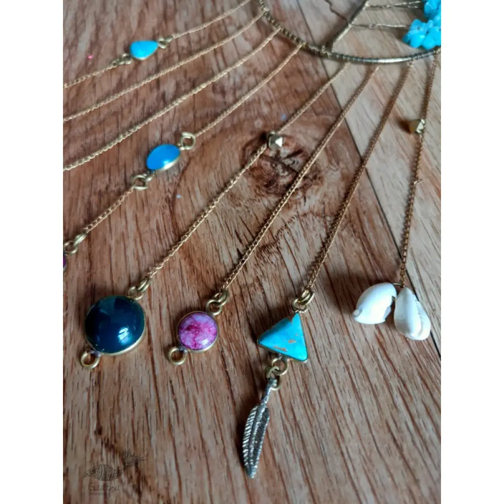 shop handmade stone and metal dream catcher - hangings