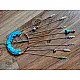 shop handmade stone and metal dream catcher - hangings
