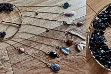 Summer Solstice ~ Stone Dreamcatcher - 15B