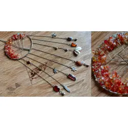 Summer Solstice ~ Stone Dreamcatcher (20B)