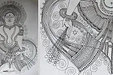 Surpur Art - Painting of God Moon