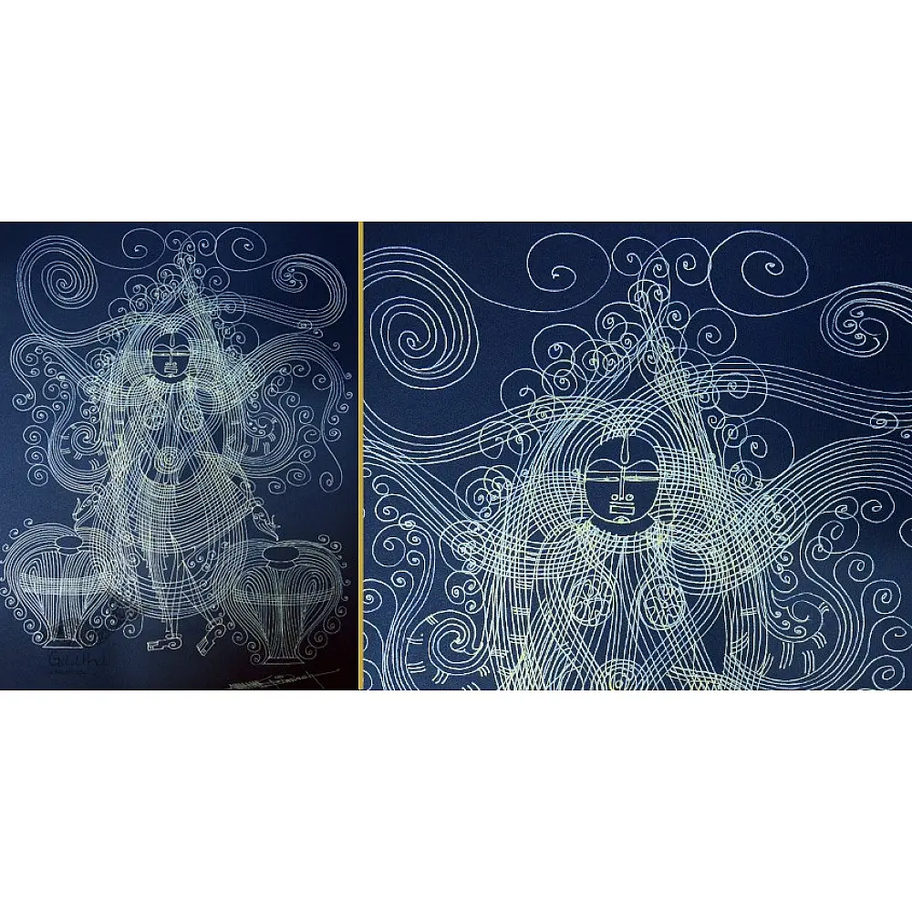 shop Surpur Art Painting - Goddess Lakxmi