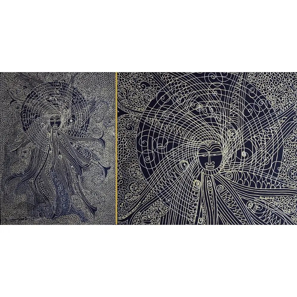 shop Surpur Art Painting - The Fish Goddess