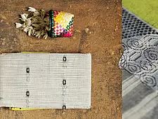मलय ✽ Handloom Cotton Zari Saree With Buti ✽ 1