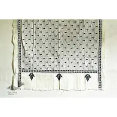 Indrani . इंद्राणी | Handloom Cotton Dupatta ~ Kantha work ~ 15