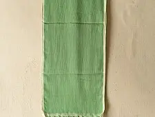 Mountain Loom ✜ Handloom Cotton Scarf - Light Green