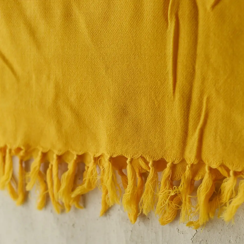 Shop Handwoven Himalayan Woolen Stole ~ Yellow