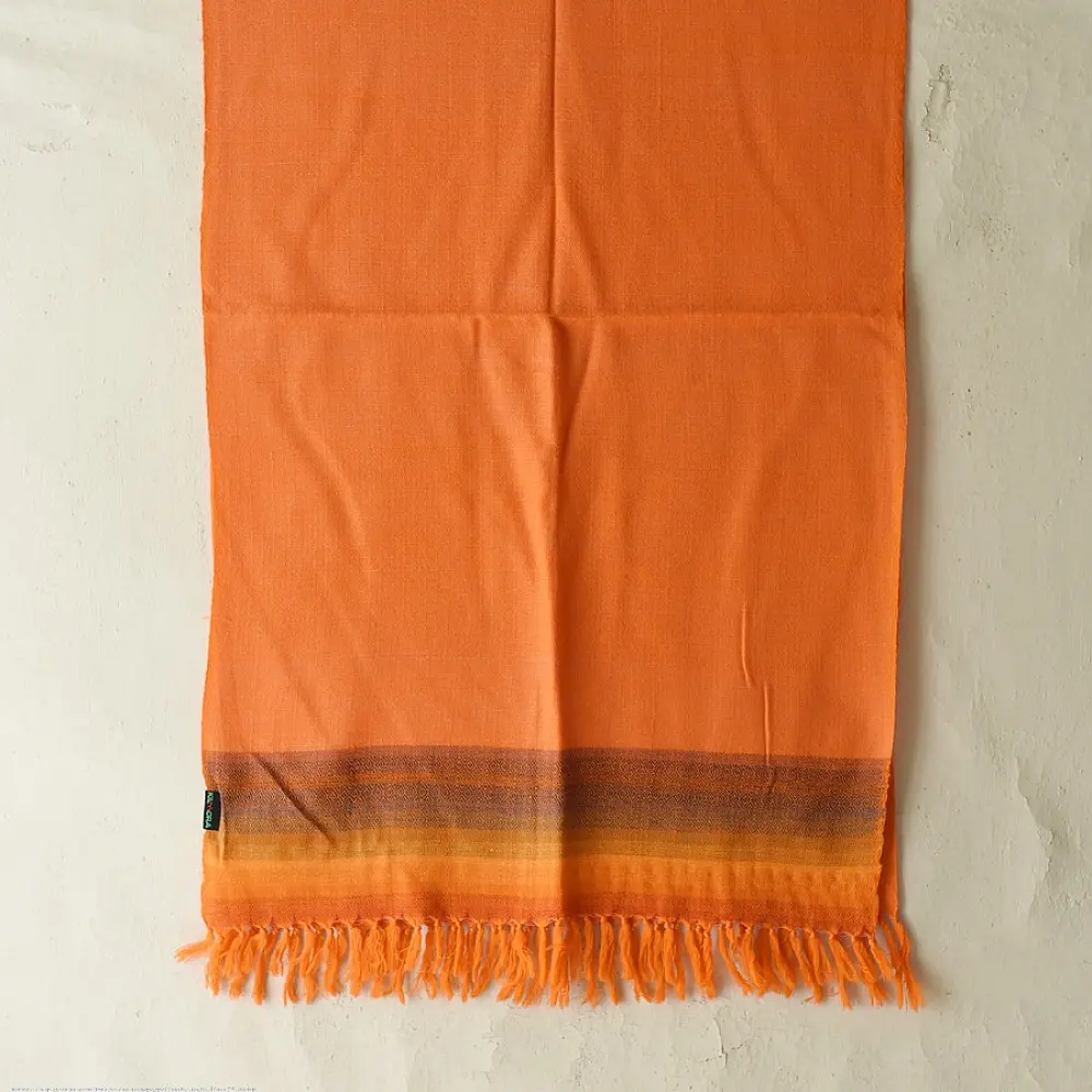 Shop Himalayan Handloom Woolen Orange Stole