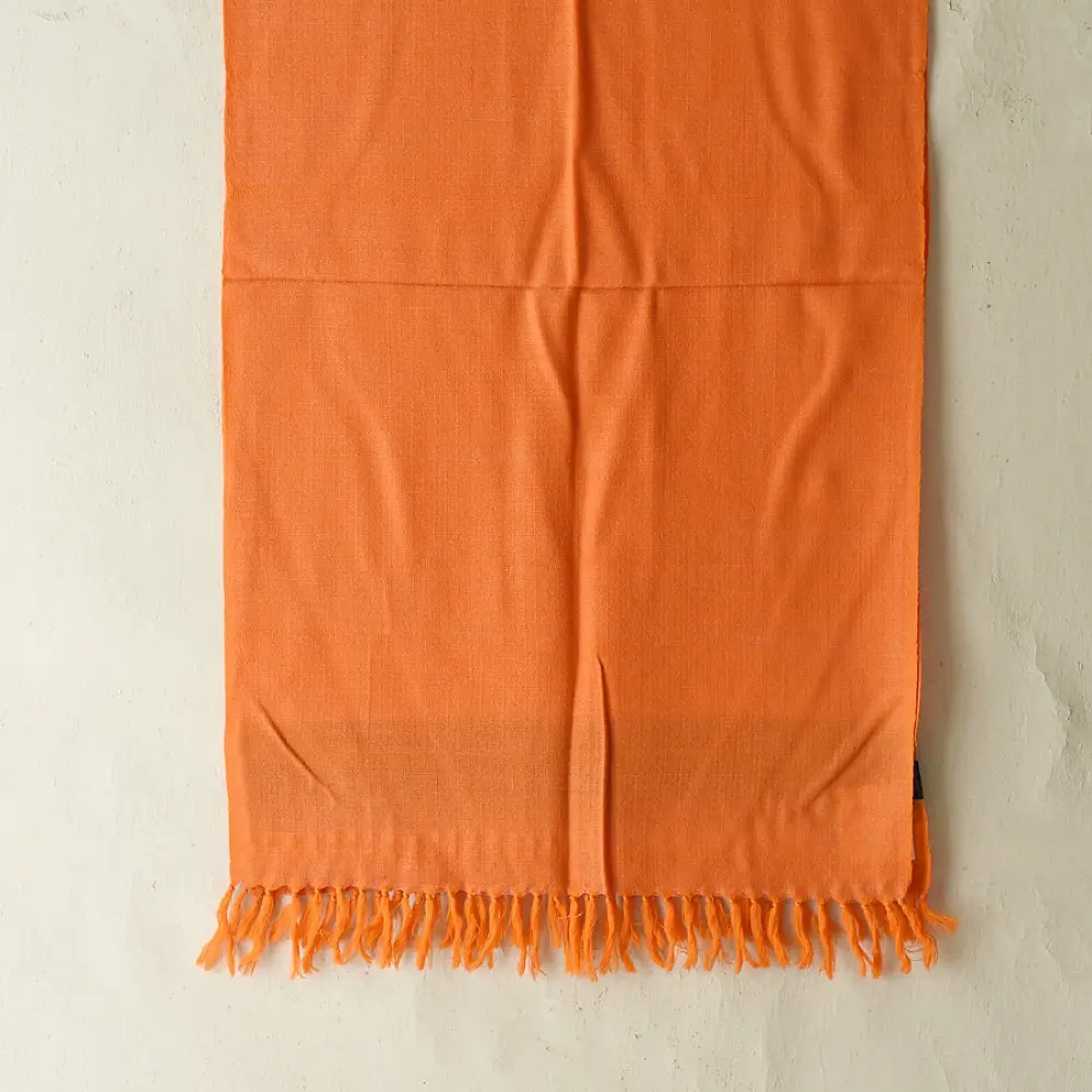Shop Himalayan Handloom Woolen Orange Stole