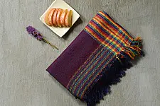 Falguni | Handloom Himalayan Woolen Stole ~ Violet Color