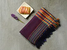 Falguni | Handloom Himalayan Woolen Stole ~ Violet Color