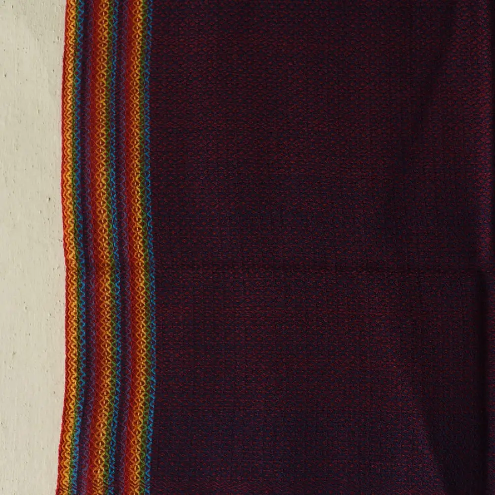 Shop Himalayan Handloom Woolen Stole - violet color