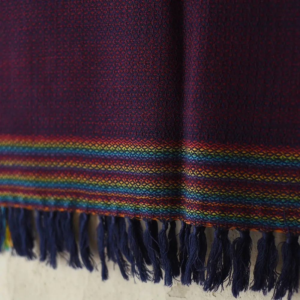 Shop Himalayan Handloom Woolen Stole - violet color