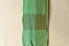 Mountain Loom ✜ Uttarakhand Handloom Cotton Scarf - Green 