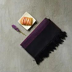 Falguni | Handloom Himalayan Woolen Stole ~ Black Stripes
