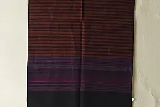 Falguni | Handloom Himalayan Woolen Stole ~ Black Stripes
