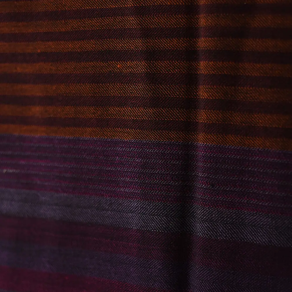 Shop Himalayan Handloom Woolen Stole - Black Stripes