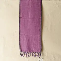 Mountain Loom ✜ Handwoven Cotton Scarf - Purple