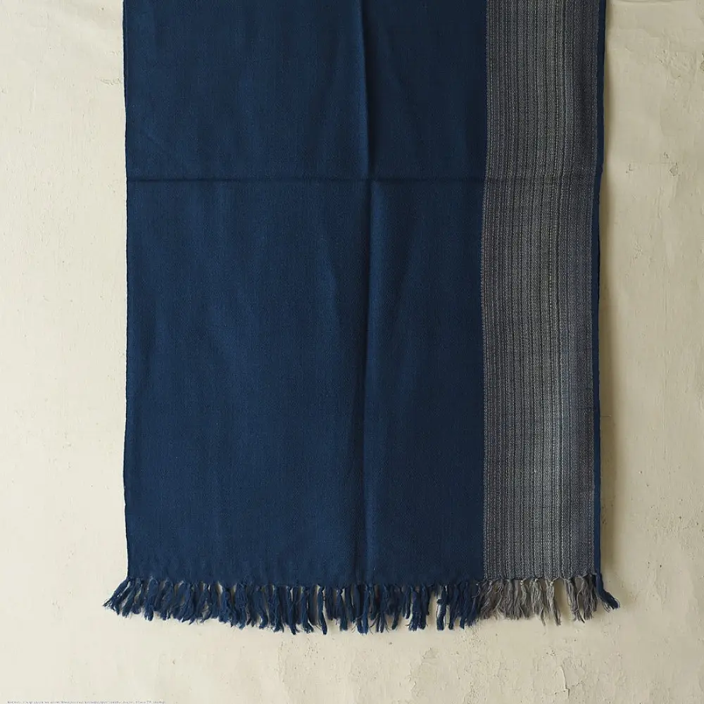 Shop Himalayan Handloom Woolen Blue Stole