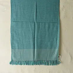 Falguni | Handloom Himalayan Woolen Stole ~ Green Stripe