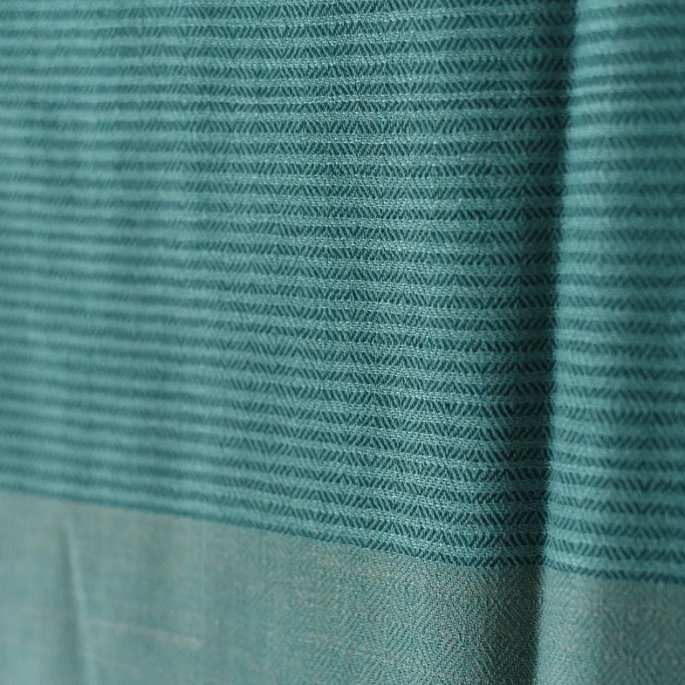 Shop Himalayan Handloom Woolen Stole ~ Green Stripe