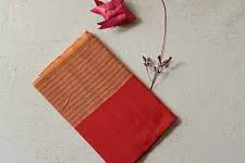 Mountain Loom ✜ Himalayan Handloom Pure Cotton Red Stole